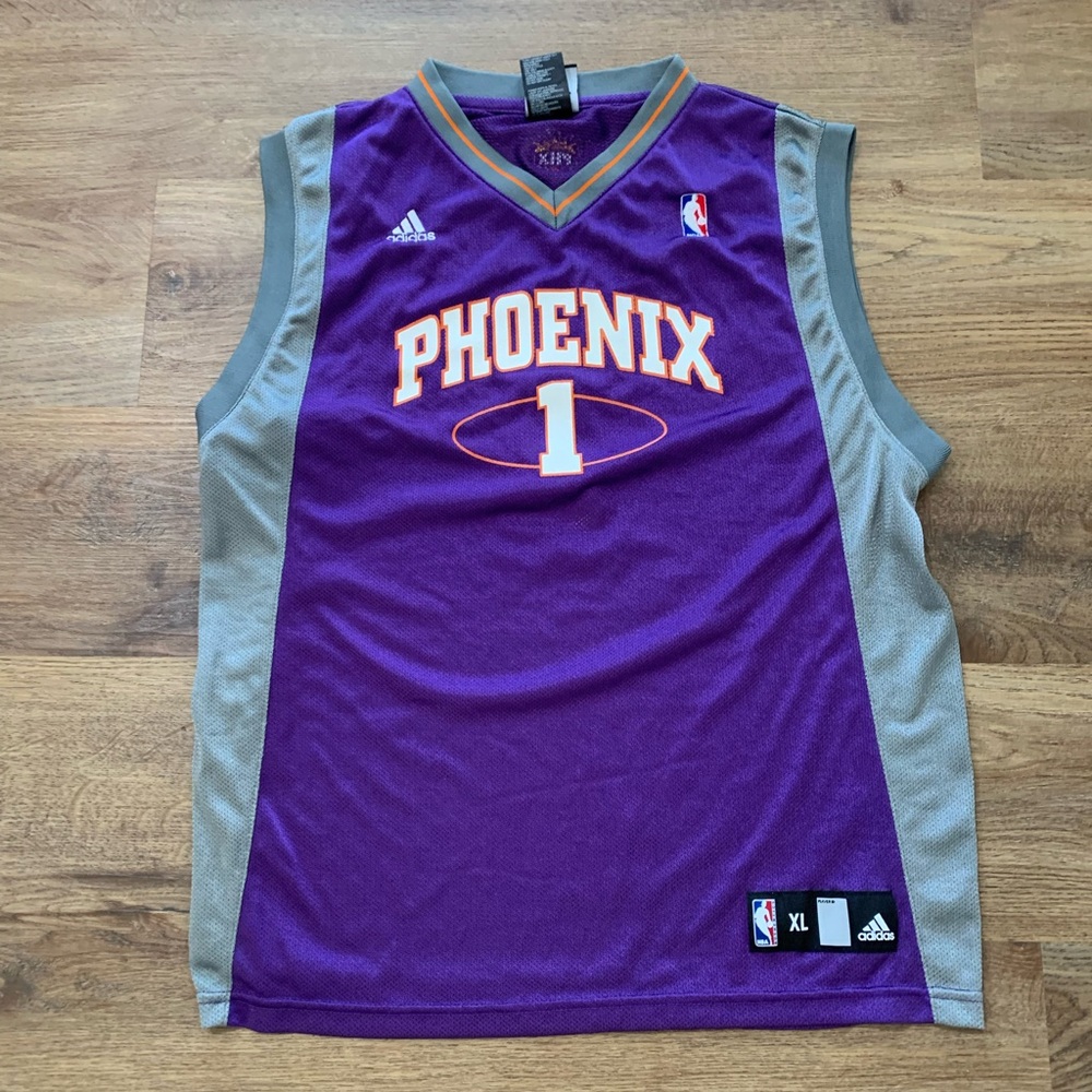 Amare Stoudemire Adidas Purple and Gray Suns NBA Jersey